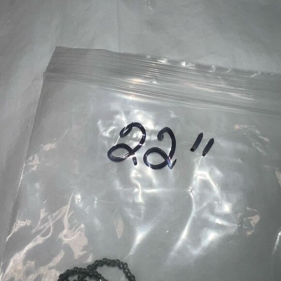 Vintage Boho Seed Bead and Crystal Station Necklace - Picture 7 of 7